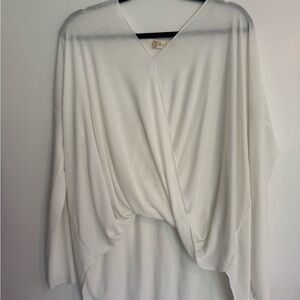 Altar'd State Cream Drape Blouse